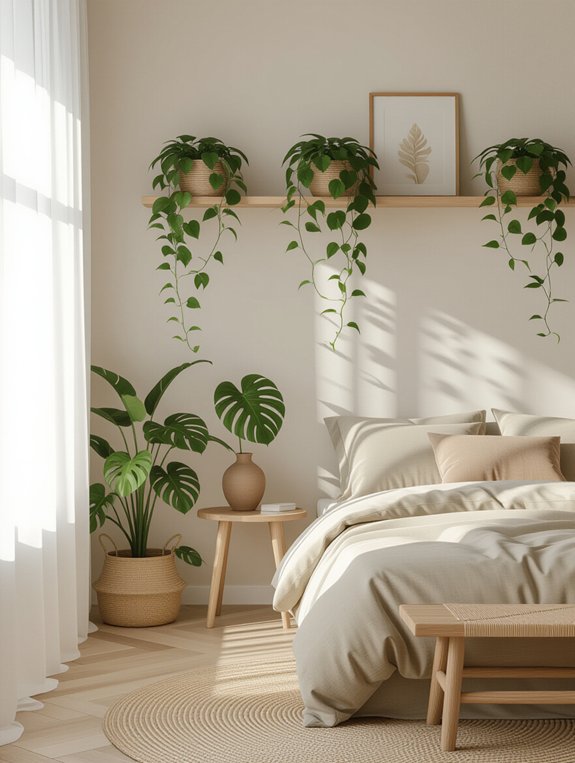 serene minimalist botanical retreat