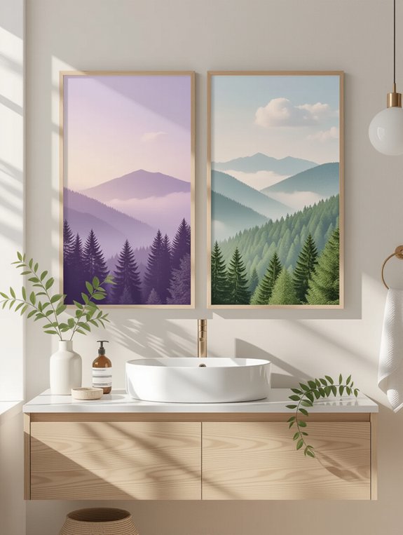 serene nature photography decor