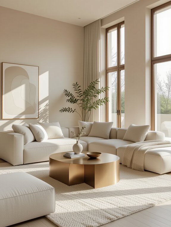 serene neutral living room