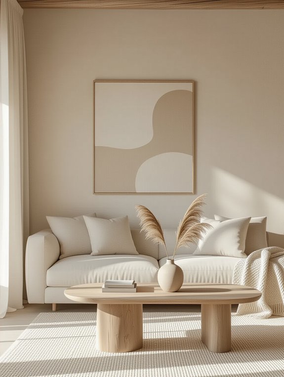 serene neutral tone atmosphere