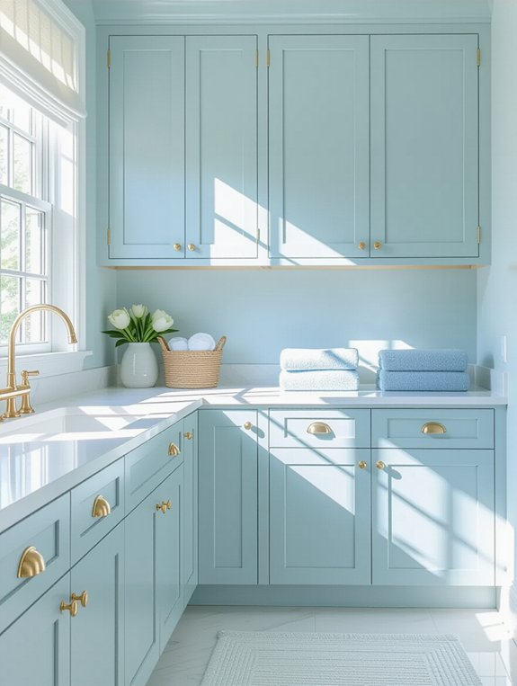 serene pastel blue elegance