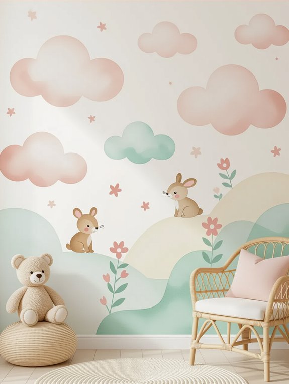 serene soft pastel ambiance