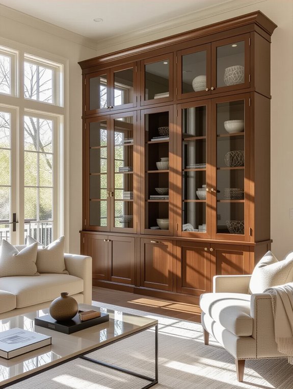 showcase decor with elegance