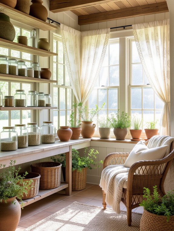 showcase decor with shelving