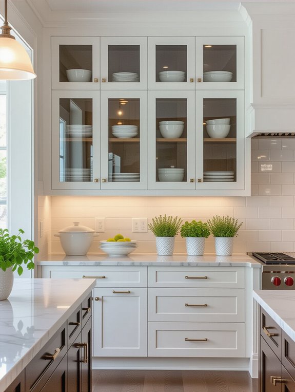 showcase dishware stylishly organized