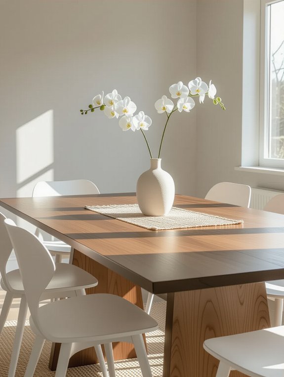 simple elegant dining decor