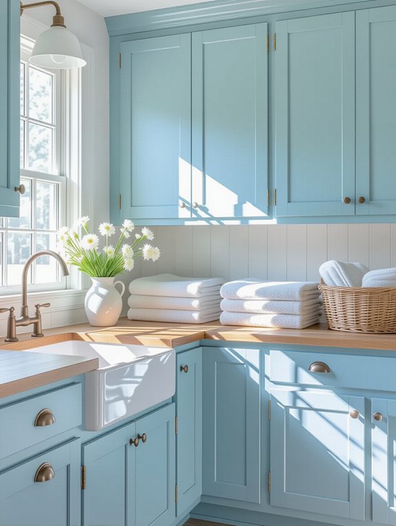 sky blue farmhouse laundry charm