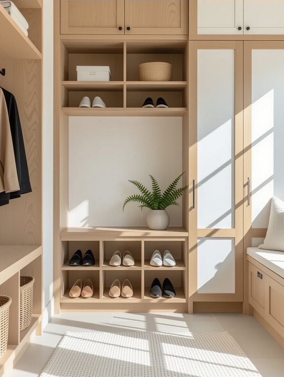 sleek functional shoe storage