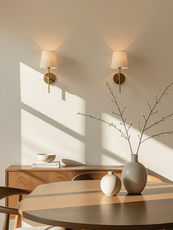 sleek geometric wall sconces