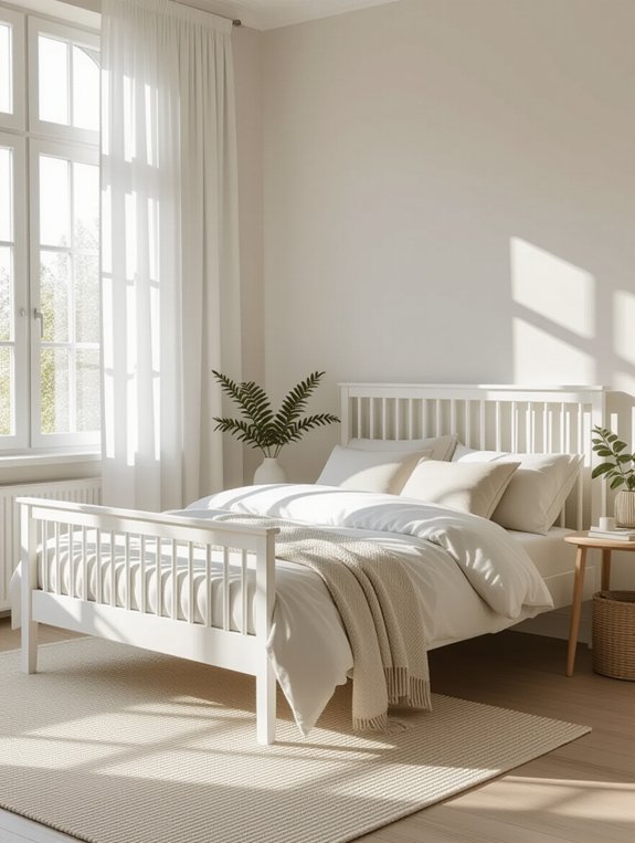 sleek minimalist bed design