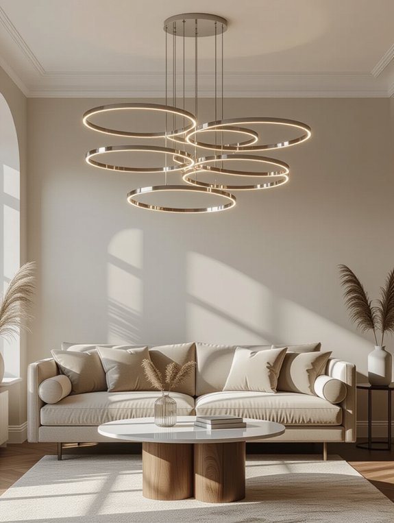 sleek modern ceiling illumination