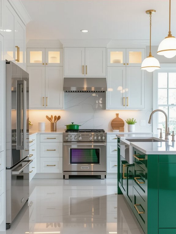 sleek modern kitchen aesthetics