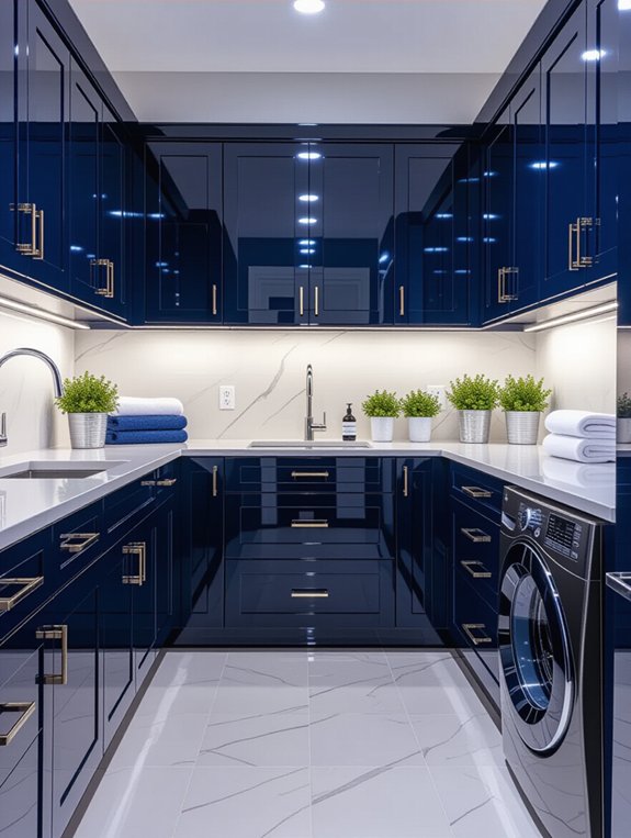 sleek modern laundry elegance