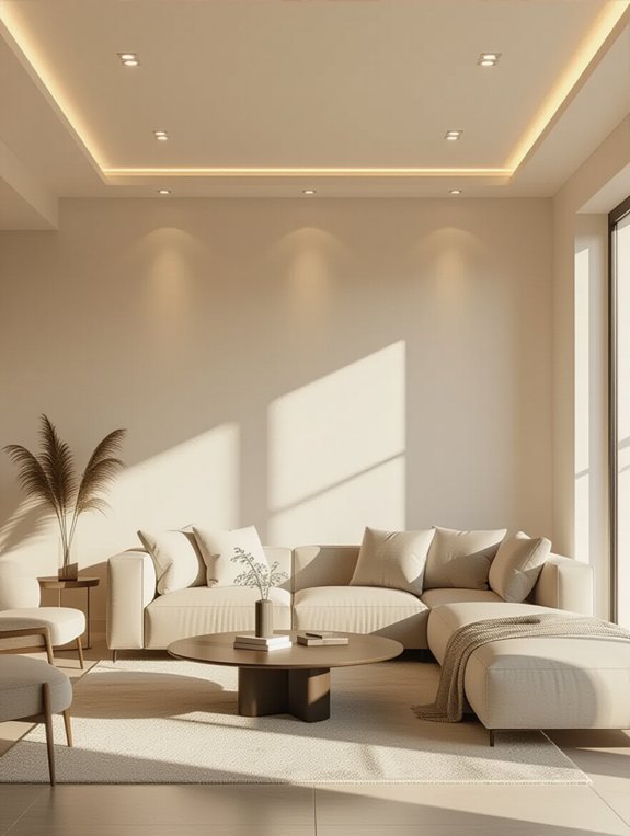 sleek modern recessed lighting