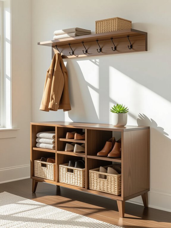 slimline shelving for organization