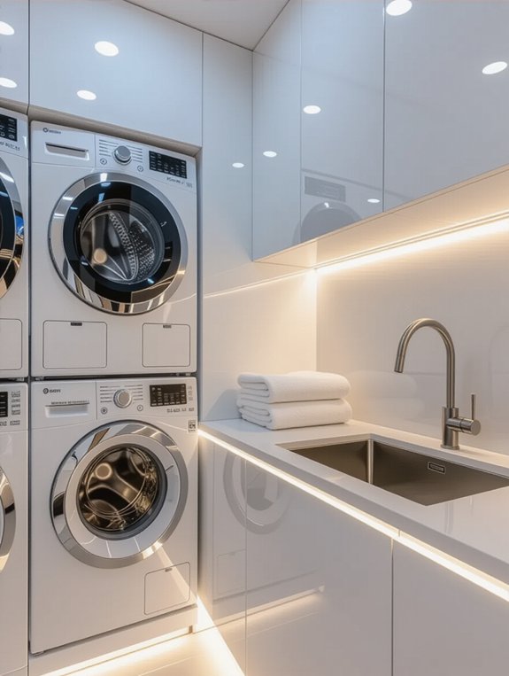 smart laundry room cabinets