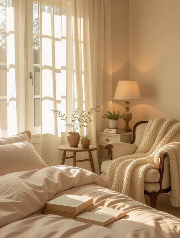 soothing warm lighting ambiance