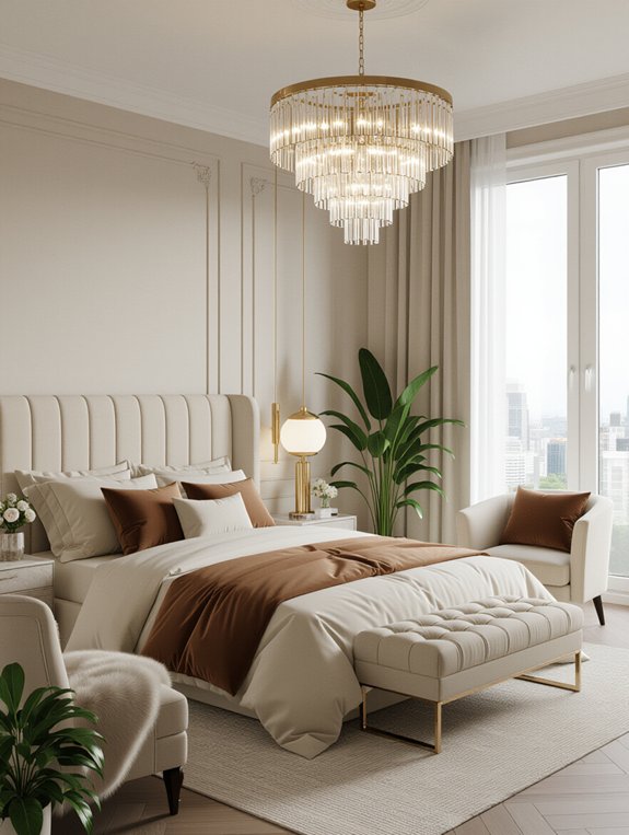 sophisticated comfortable hotel suite