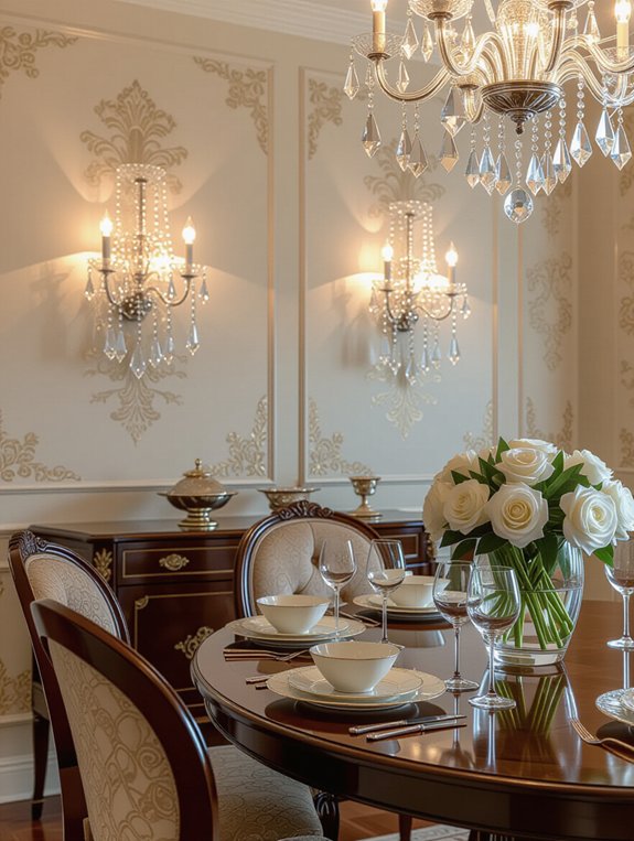 sophisticated illuminated dining experience