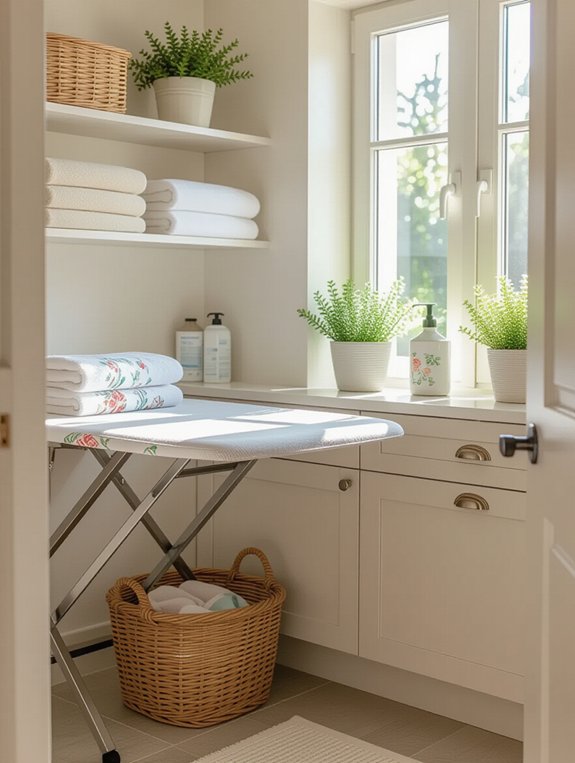 space saving ironing solution