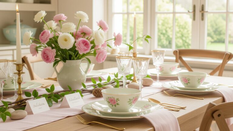 spring dining room decor