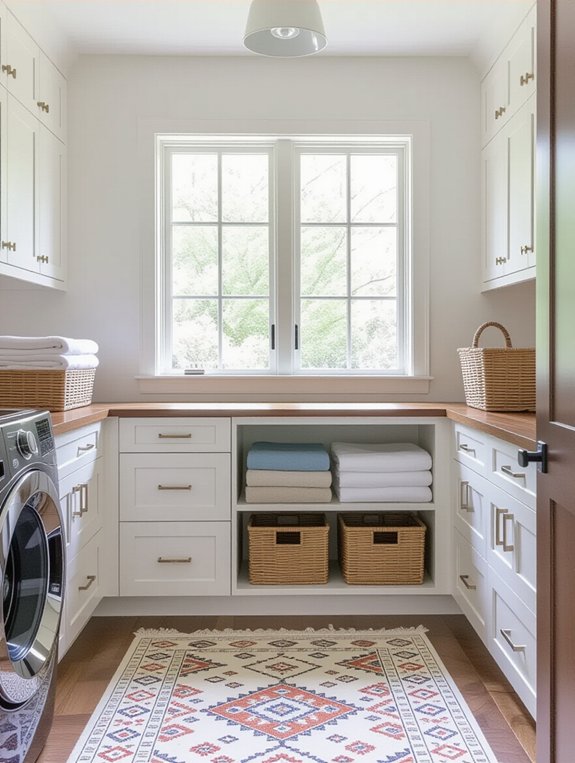 stylish and functional laundry station