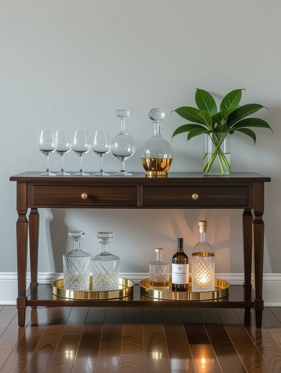 stylish bar cart transformation