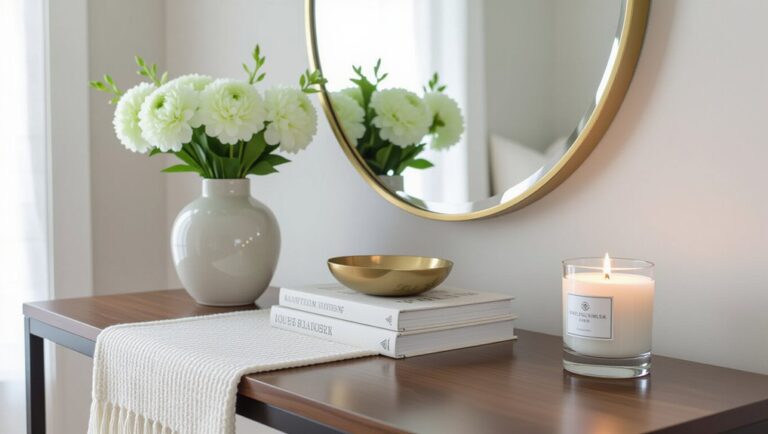 stylish entryway console decor