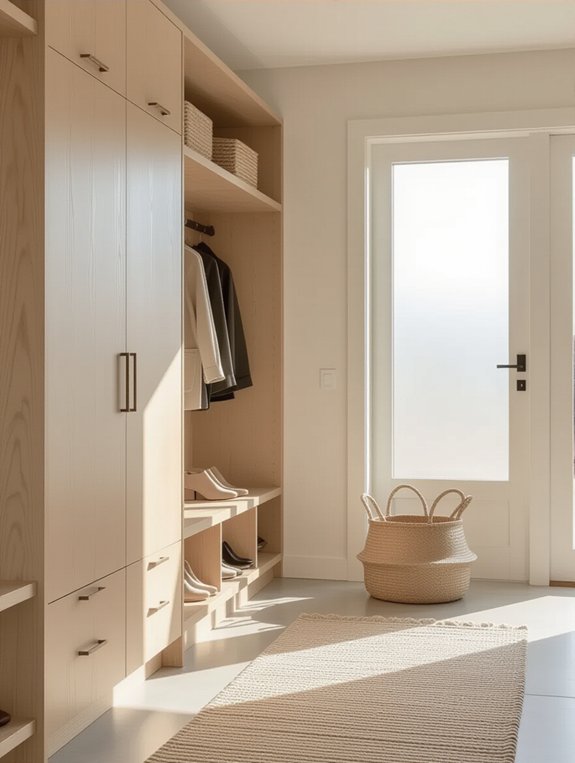 stylish functional mudroom design