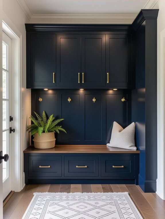 stylish mudroom storage solution