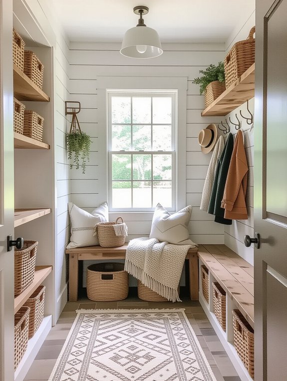 stylish open shelving design