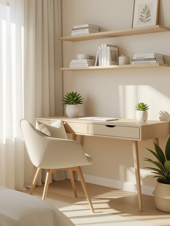 stylish productive workspace corner