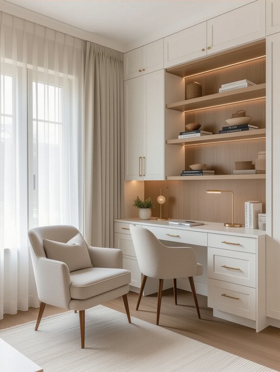 stylish productive workspace nook