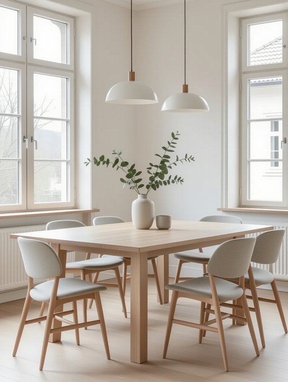 stylish scandinavian dining room
