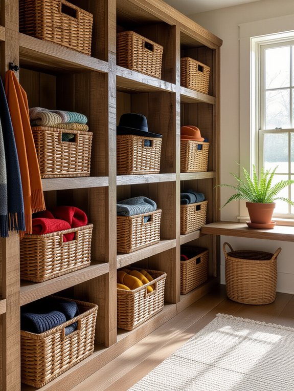 stylish storage with baskets