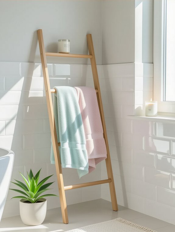 stylish towel storage solution