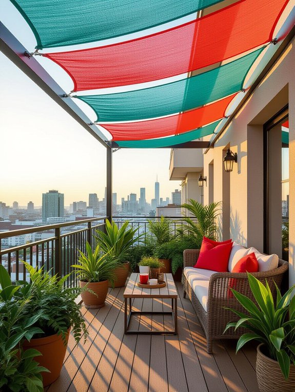 stylish uv blocking balcony solution