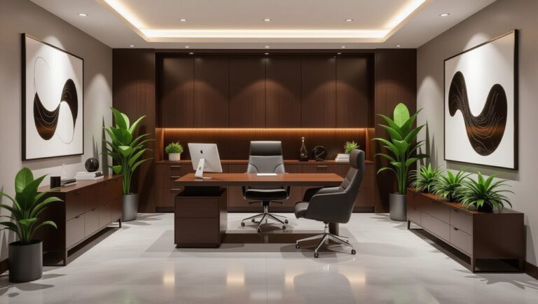 stylish windowless office designs