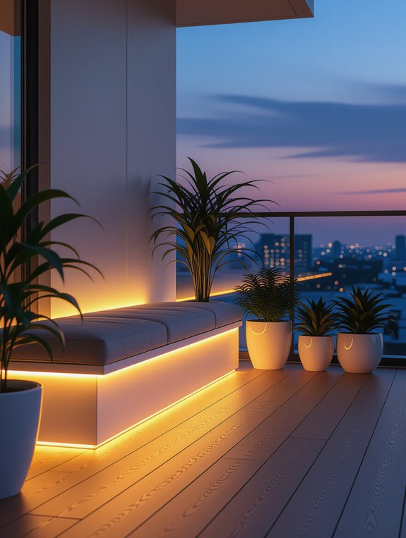 subtle under bench lighting ideas