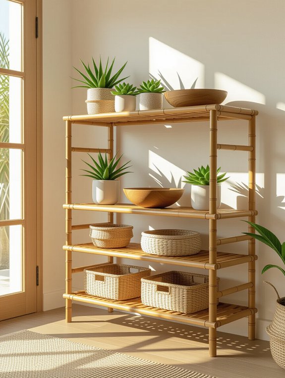 sustainable bamboo shelving solution