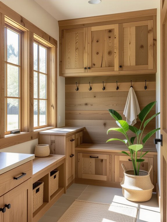 sustainable mudroom cabinet materials