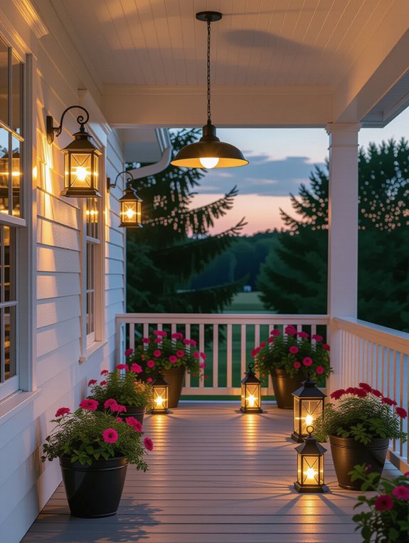 sustainable solar porch lighting