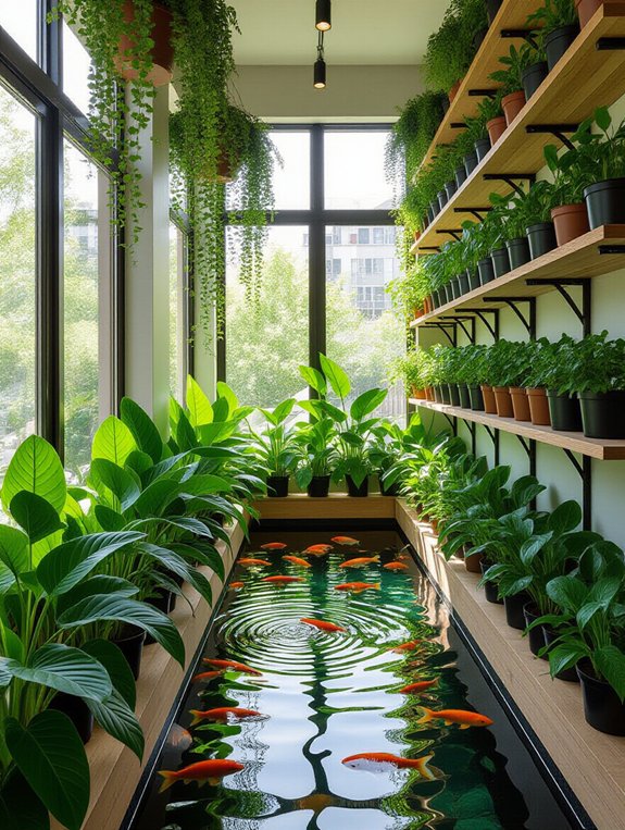 symbiotic indoor gardening system