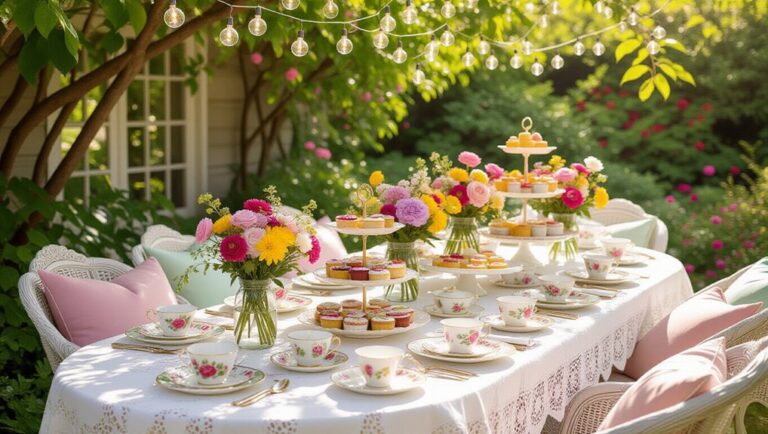 tea party garden decor