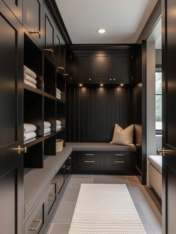 textured black cabinet finishes