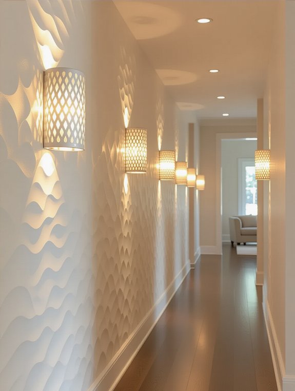 textured wall lights transform space