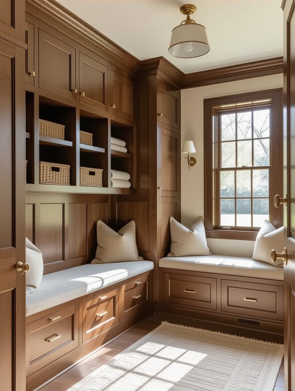 timeless sophisticated mudroom design