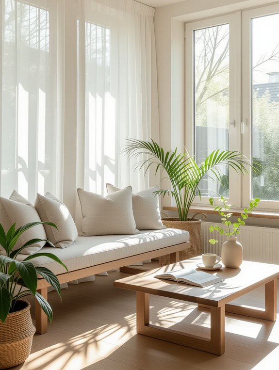 tranquil meditation retreat space