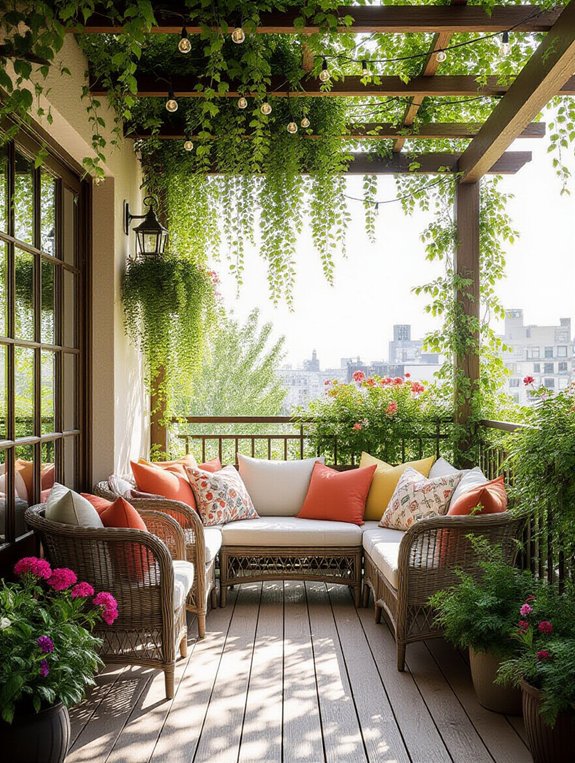 transform balcony with trellis