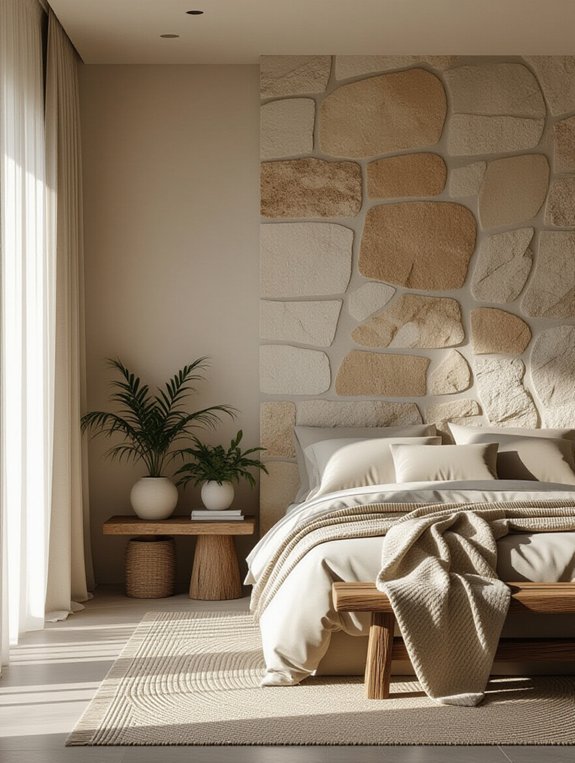 transform bedroom with stone